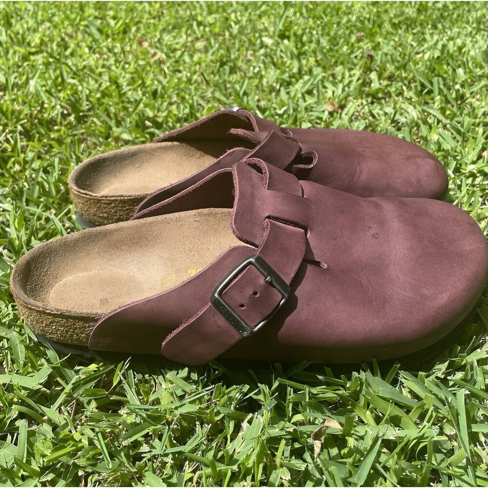 Birkenstock Burgundy Mules